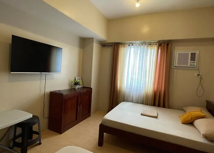 La Maria - Across Sm City, 2 Cozy Double Size Beds With Wifi And Netflix アパート *